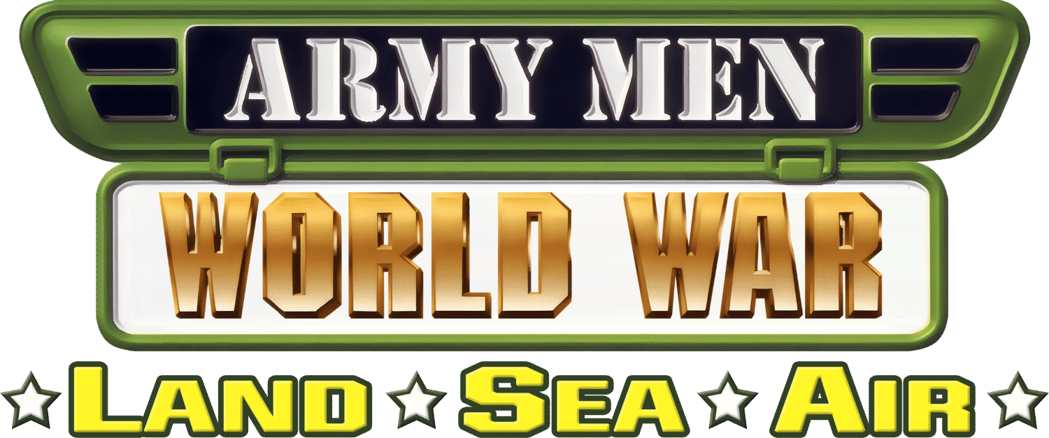 Army Men World War Land Sea Air logo for Playstation